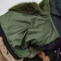 Sacai KAWS Jacquard Faux Fur Reversible Blouson 21-02559M サイズ3 2way ブルゾン カーキ ベージュ メンズ サカイ【中古】5-0131T♪