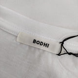 BODHI MIDDLEWEGHIT COTTON CASHMERE TEE 定価19800円 カシミヤ混 BD10004 半袖Ｔシャツ カットソー 24SS ホワイト メンズ ボーディ【中古】5-0623S∞