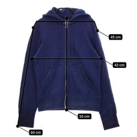 BEAMS PLUS/LOOPWHEELER スウェット ジップアップ SLIM FIT パーカー ネイビー メンズ ビームスプラス/ループウィラー【中古】5-0308M∞