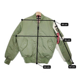 the Shepherd UNDERCOVER ALPHA FRAGMENT DESIGN 袖レザーMA-1 ジャケット 16AW カーキ メンズ ザシェパードアンダーカバー【中古】5-0128T♪