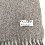 BEAUTY&YOUTH UNITED ARROWS カシミヤ 無地 ストール マフラー ブラウン メンズ ビューティアンドユース【中古】5-1125T◎