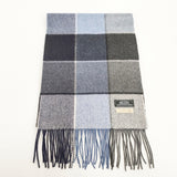 BEAMS カシミヤ チェック ストール マフラー ミズイロ ブラック メンズ ビームス【中古】5-1125T◎