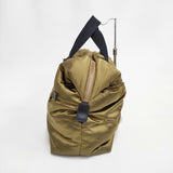 CELINE PADDED BAG パデッドバッグ レザー ナイロン 中綿 ボストンバッグ カーキ メンズ セリーヌ【中古】5-0301G◎