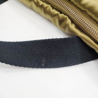 CELINE PADDED BAG パデッドバッグ レザー ナイロン 中綿 ボストンバッグ カーキ メンズ セリーヌ【中古】5-0301G◎