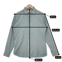 UNITED ARROWS UAB コットンフラノシャツ 起毛 長袖シャツ グリーン メンズ ユナイテッドアローズ【中古】5-0308M∞