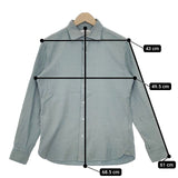 UNITED ARROWS UAB コットンフラノシャツ 起毛 長袖シャツ グリーン メンズ ユナイテッドアローズ【中古】5-0308M∞