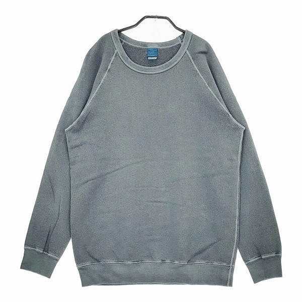 Good on L/S RAGLAN CREW SWEAT SHIRTS ロングスリーブ ラグランクルースウェットシャツ L ブルーグリーン グッドオン【中古】5-0506M♪
