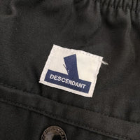 DESCENDANT ポリエステルコットンツイルトラウザーズ イージー パンツ ブラック メンズ ディセンダント【中古】5-0428G∞