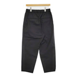 ATON WOOL TROPICAL EASY TAPERED PANTS サイズ02 PRAGIM0203 イージー テーパード パンツ ブラック メンズ エイトン【中古】5-0920M♪