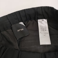 ATON WOOL TROPICAL EASY TAPERED PANTS サイズ02 PRAGIM0203 イージー テーパード パンツ ブラック メンズ エイトン【中古】5-0920M♪