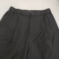 ATON WOOL TROPICAL EASY TAPERED PANTS サイズ02 PRAGIM0203 イージー テーパード パンツ ブラック メンズ エイトン【中古】5-0920M♪