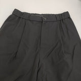 ATON WOOL TROPICAL EASY TAPERED PANTS サイズ02 PRAGIM0203 イージー テーパード パンツ ブラック メンズ エイトン【中古】5-0920M♪