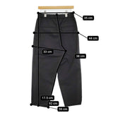 ATON WOOL TROPICAL EASY TAPERED PANTS サイズ02 PRAGIM0203 イージー テーパード パンツ ブラック メンズ エイトン【中古】5-0920M♪