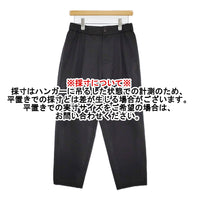 ATON WOOL TROPICAL EASY TAPERED PANTS サイズ02 PRAGIM0203 イージー テーパード パンツ ブラック メンズ エイトン【中古】5-0920M♪
