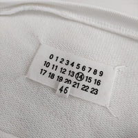 MAISON MARGIELA 14 レザーエルボーパッチスウェットシャツ S50GU0133 S25443 トレーナー スウェット ホワイト メンズ メゾンマルジェラ【中古】5-0406M∞