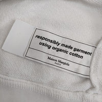 MAISON MARGIELA 14 レザーエルボーパッチスウェットシャツ S50GU0133 S25443 トレーナー スウェット ホワイト メンズ メゾンマルジェラ【中古】5-0406M∞
