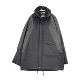 FUJITO 切替 コットンナイロン ジャケット ブルゾン グレー チャコールグレー メンズ フジト【中古】5-1027T∞