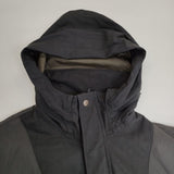 FUJITO 切替 コットンナイロン ジャケット ブルゾン グレー チャコールグレー メンズ フジト【中古】5-1027T∞