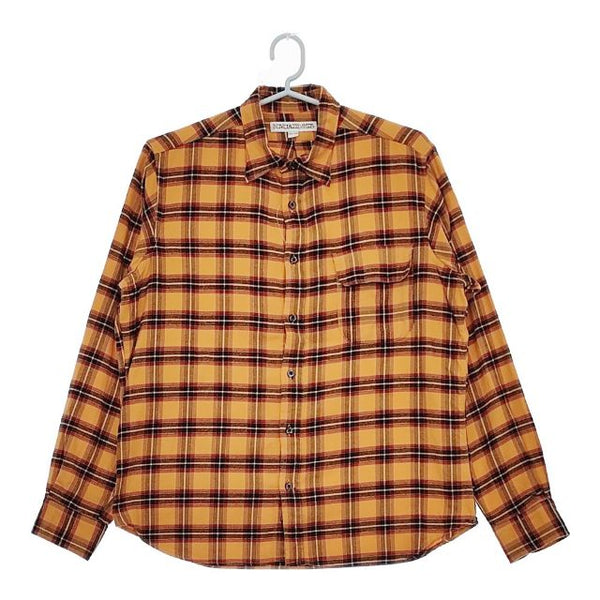 INDIVIDUALIZED SHIRTS フランネルチェック 長袖シャツ オレンジ メンズ インディビジュアライズドシャツ【中古】5-0428T∞