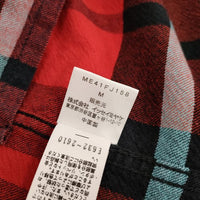 ISSEY MIYAKE/Lee ME41FJ158 フランネルチェック 長袖シャツ レッド メンズ イッセイミヤケ/リー【中古】5-0428T∞