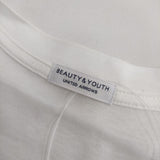 BEAUTY&YOUTH UNITED ARROWS WARDROBE SMART NORITAKE スマートフィット 1217-299-3174 半袖Ｔシャツ カットソー ホワイト メンズ ビューティアンドユース【中古】5-0519S∞