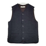 STYLE CRAFT ウール コットン ジレ ベスト ネイビー メンズ スタイルクラフト【中古】5-1027T∞