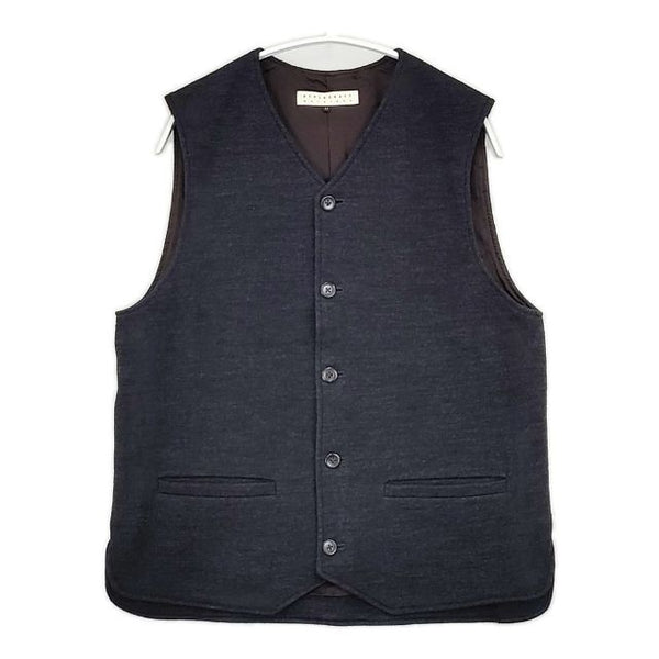 STYLE CRAFT ウール コットン ジレ ベスト ネイビー メンズ スタイルクラフト【中古】5-1027T∞