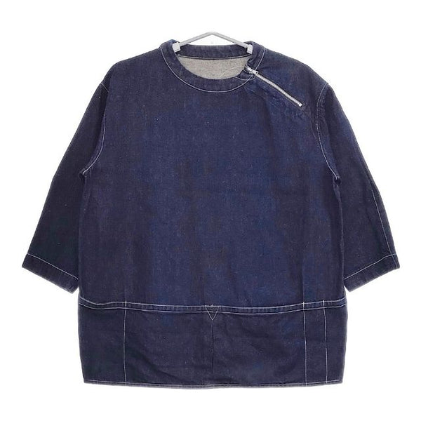 ASEEDONCLOUD Handwerker ハンドベーカー コットンリネン シャツ ネイビー ユニセックス アシードンクラウド【中古】5-0326M∞