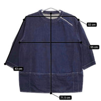 ASEEDONCLOUD Handwerker ハンドベーカー コットンリネン シャツ ネイビー ユニセックス アシードンクラウド【中古】5-0326M∞