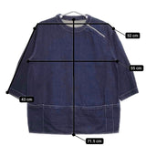 ASEEDONCLOUD Handwerker ハンドベーカー コットンリネン シャツ ネイビー ユニセックス アシードンクラウド【中古】5-0326M∞