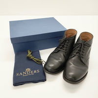 SANDERS Chukka Boot 1935BW 7サイズ イギリス製 ブーツ ブラック メンズ サンダース【中古】5-0422G◎