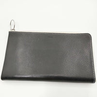 TEMBEA L字ファスナー COLLECT PURSE レザー 長財布 ブラック メンズ テンベア【中古】5-0510G∞