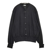 MAATEE & SONS 3子撚 WOOSTED C/N CARDIGAN 定価47300円 MT3303-0102 カーディガン 23AW ブラック メンズ マーティーアンドサンズ【中古】5-0920T♪