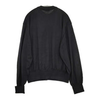 MAATEE & SONS 3子撚 WOOSTED C/N CARDIGAN 定価47300円 MT3303-0102 カーディガン 23AW ブラック メンズ マーティーアンドサンズ【中古】5-0920T♪