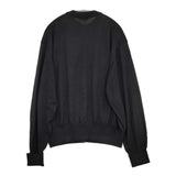 MAATEE & SONS 3子撚 WOOSTED C/N CARDIGAN 定価47300円 MT3303-0102 カーディガン 23AW ブラック メンズ マーティーアンドサンズ【中古】5-0920T♪