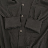 MAATEE & SONS 3子撚 WOOSTED C/N CARDIGAN 定価47300円 MT3303-0102 カーディガン 23AW ブラック メンズ マーティーアンドサンズ【中古】5-0920T♪