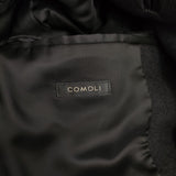 COMOLI ウールカシミヤ ミリタリーコート 定価132000円 A03-04009 サイズ2 コート 24AW ブラック メンズ コモリ【中古】5-0213A♪