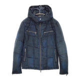 TORNADO MART T/Cスウェードダウン 定価42000円 フェイクスウェード tbl-7601 サイズL ダウンジャケット ネイビー メンズ トルネードマート【中古】5-1030A◎