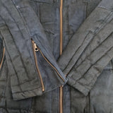 TORNADO MART T/Cスウェードダウン 定価42000円 フェイクスウェード tbl-7601 サイズL ダウンジャケット ネイビー メンズ トルネードマート【中古】5-1030A◎