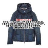 TORNADO MART T/Cスウェードダウン 定価42000円 フェイクスウェード tbl-7601 サイズL ダウンジャケット ネイビー メンズ トルネードマート【中古】5-1030A◎