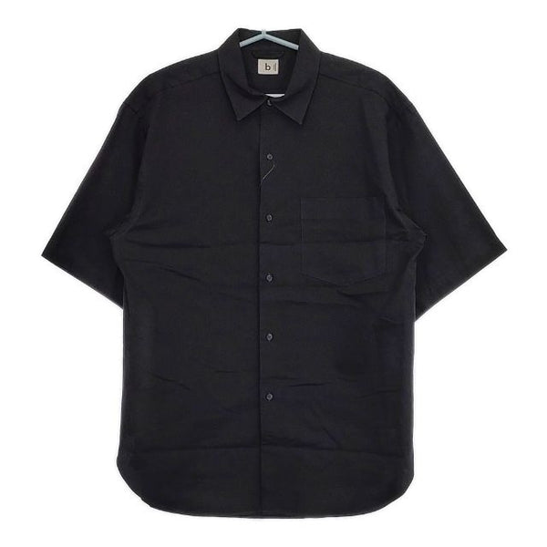 blurhms ROOTSTOCK 新品  Short-sleeve Shirt bROOTS24S5 定価26400円 3 半袖シャツ 24SS ブラック メンズ ブラームス【中古】5-0623S∞