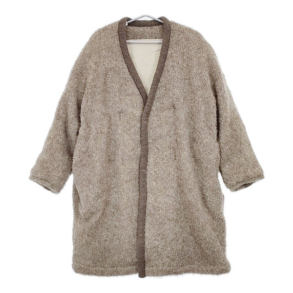 SIDE SLOPE 新品 ノーカラーコート SSL34-031 定価107800円 サイズ2 コート ブラウン メンズ サイドスロープ【中古】5-1030A◎#