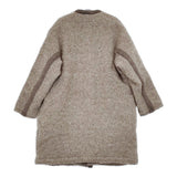 SIDE SLOPE 新品 ノーカラーコート SSL34-031 定価107800円 サイズ2 コート ブラウン メンズ サイドスロープ【中古】5-1030A◎#