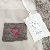 SIDE SLOPE 新品 ノーカラーコート SSL34-031 定価107800円 サイズ2 コート ブラウン メンズ サイドスロープ【中古】5-1030A◎#