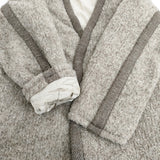 SIDE SLOPE 新品 ノーカラーコート SSL34-031 定価107800円 サイズ2 コート ブラウン メンズ サイドスロープ【中古】5-1030A◎#