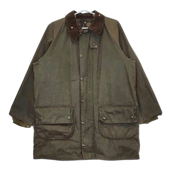 Barbour 80年代 2クラウン Gamefair YKKジップ 102cm/40in イギリス製 ヴィンテージ ジャケット カーキ メンズ バブアー【中古】5-0213T♪