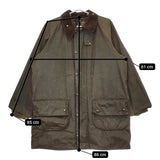 Barbour 80年代 2クラウン Gamefair YKKジップ 102cm/40in イギリス製 ヴィンテージ ジャケット カーキ メンズ バブアー【中古】5-0213T♪