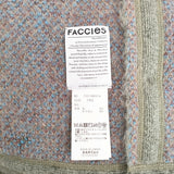 FACCIES ネイティブ柄 ケープ ポンチョ ショール カーキ メンズ ファチーズ【中古】5-1030T◎