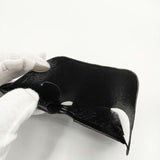 所作 Shosa ショサ cp 2.5ペイズリー 型押し レザー 革 定価22000円 三つ折り財布 ブラック メンズ 所作 Shosa【中古】5-0510G∞