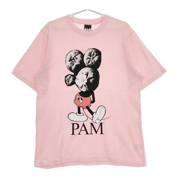 PAM ミッキー 半袖Ｔシャツ カットソー ピンク メンズ パム【中古】5-0519S∞